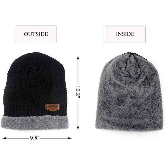 Muryobao Womens Thick Warm Winter Beanie Hat Slouchy Skully Knit Hats main image 5